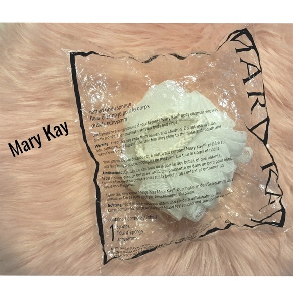 Mary Kay Bath Body Netted Cleansing Body Sponge Massage Home Accessories NIB - Picture 1 of 4